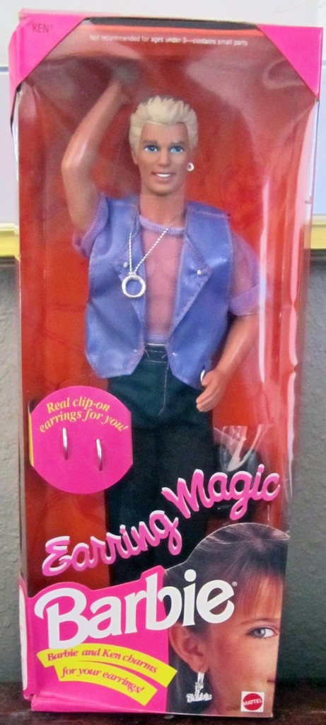 vintage barbie earring magic ken