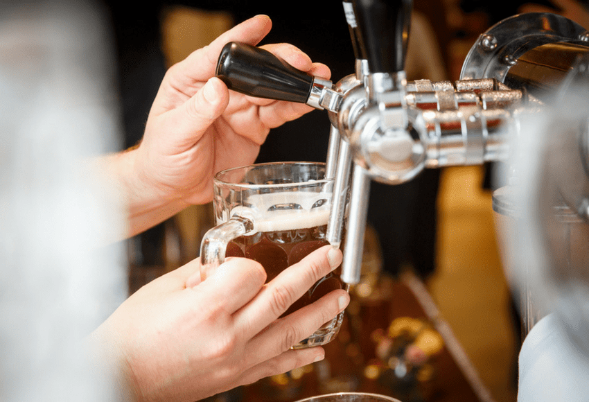Image of beer being poured