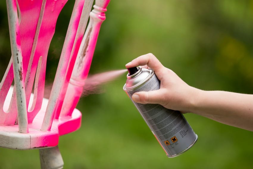 Image of someone trying to upcycle a chair