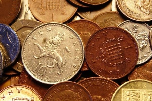 loose change british coins