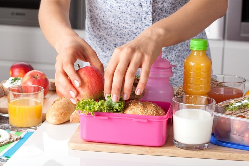 Back to school packed lunch