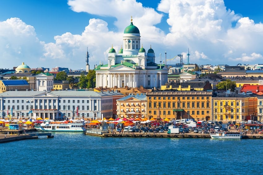Helsinki harbour view