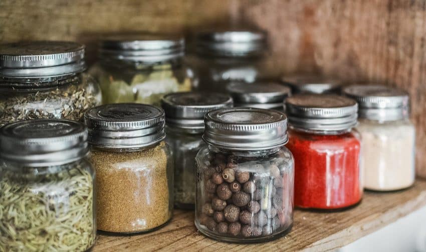essential spices jars
