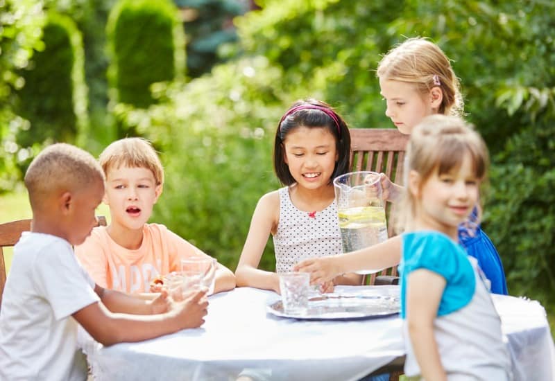 Children at a party