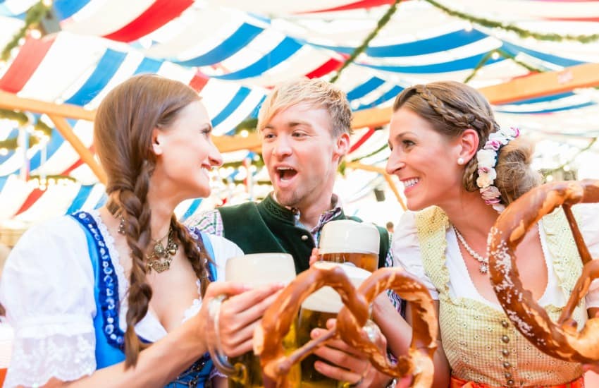 Friends at Oktoberfest