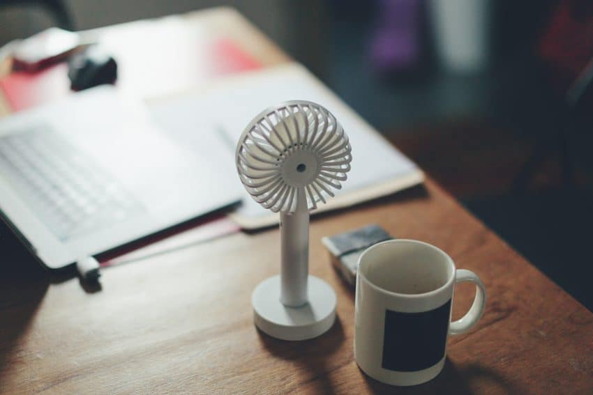 desk fan heatwave